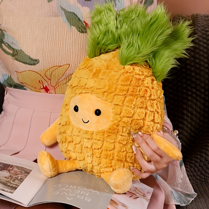 Cartoon Stuffed Pineapple Fruit Pillow Super Cute Apple Plush Toy