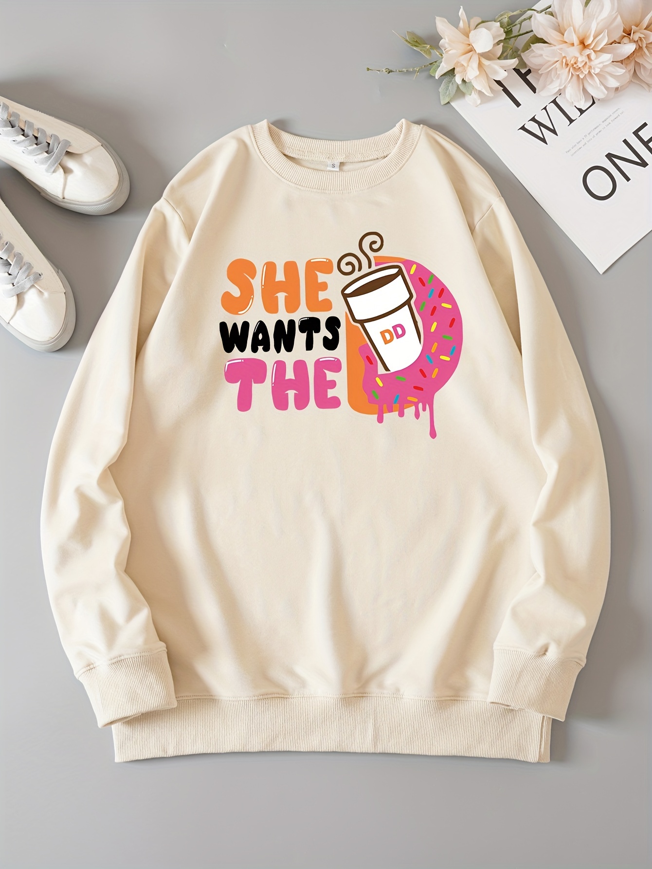 Dunkin Donuts Sweatshirt First Order Free Shipping Temu