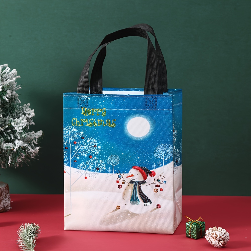 12pcs Bolsas Regalo Navidad Bolsos Impresos Hermosamente - Temu