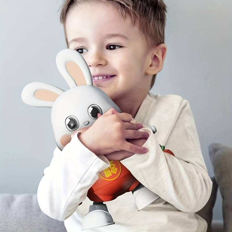 childrens music dancing toy electric rabbit toy with light for boys and girls birthday gift christmas halloween thanksgiving gift details 3