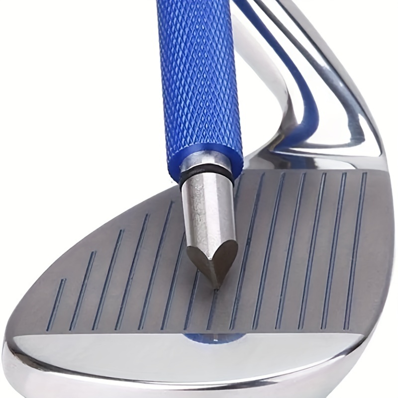 Enhance Your Golf Game: Multi-Colored Groove Sharpener for Improved Backspin And Accuracy - Compatible with U And V Grooves, to Use