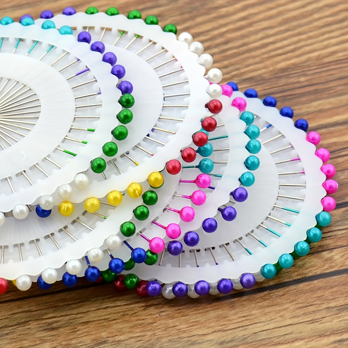 480 épingles à tête perlé en forme de boule pour couture aiguilles