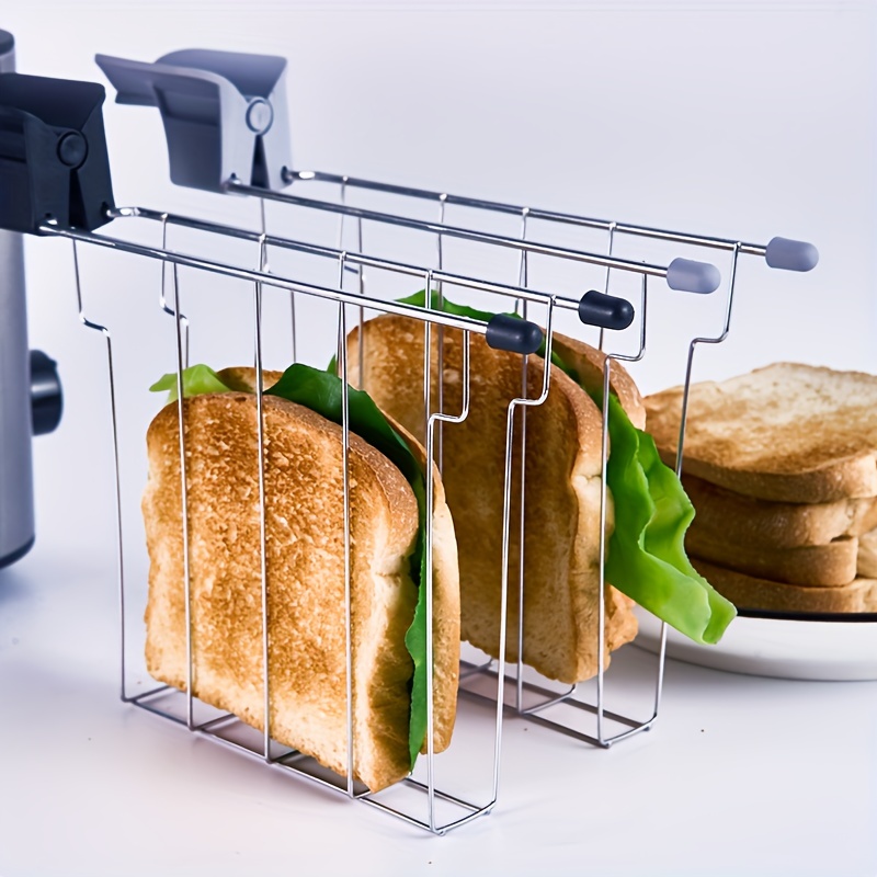 1pc, Porte-sandwich En Métal Avec Poignée Résistante À La Chaleur, Grille-sandwich  Pour Grille-pain