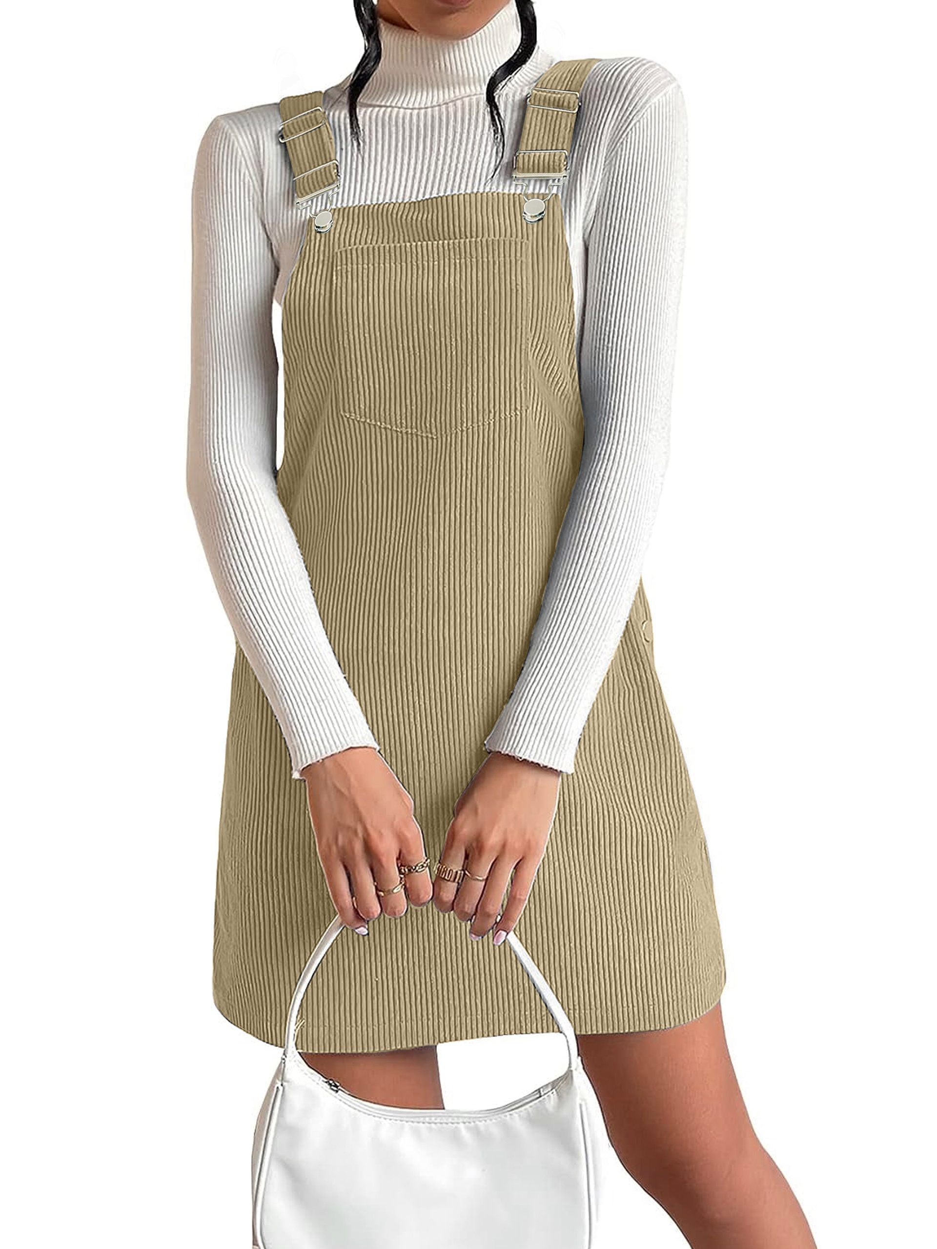 Overall dress outlet with buttons