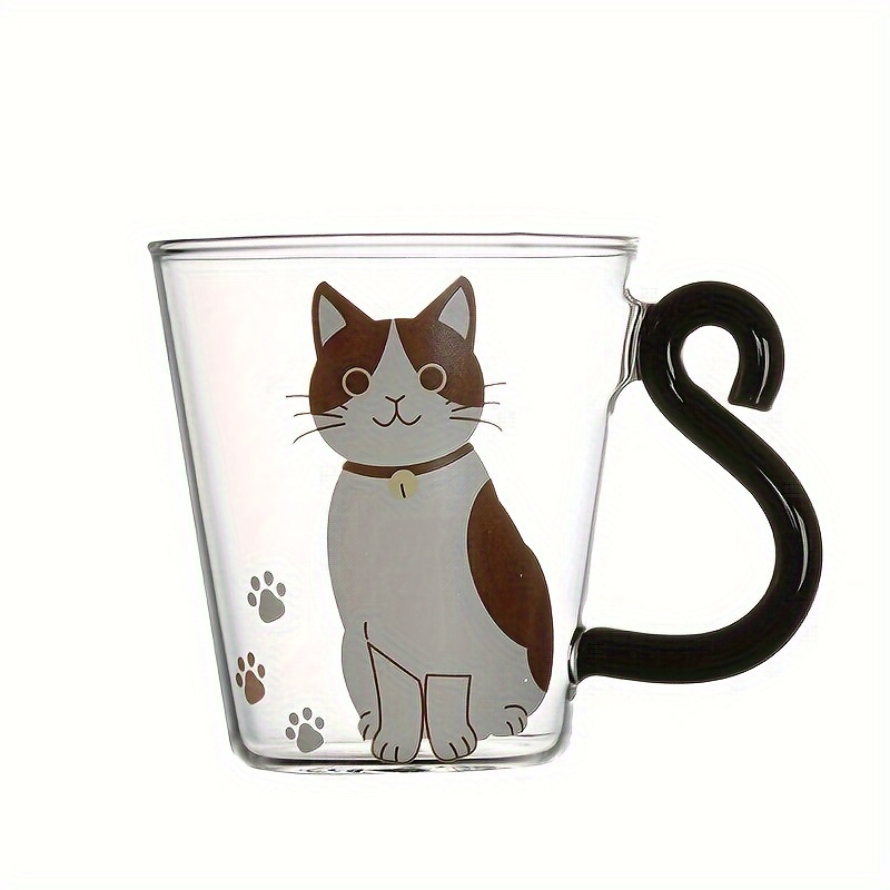 1pc, Cat Claw Water Cup, 300ml10oz Frosted Glass Coffee Cups, Cute Cat Foot  Shaped Drinking Cups, Summer Drinkware, Home Kitchen Items, Birthday Gifts