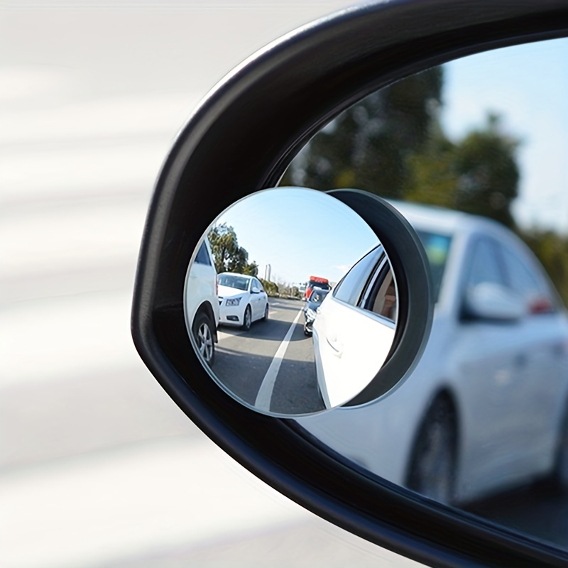 Auto-Rückspiegel für Regen, Augenbrauen, toter Winkel, kleiner runder  Spiegel, 360 Grad Weitwinkel, rahmenloser Parkhilfsspiegel – kaufe die  besten