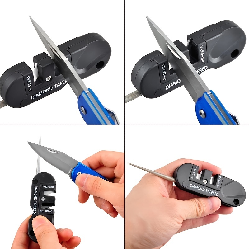 1pc Portable Tungsten Ceramic Carbide Knife Sharpener For Outdoor Camping  Hiking And Fishing Perfect For Sharpening Fish Hooks And Pocket Tools -  Sports & Outdoors - Temu