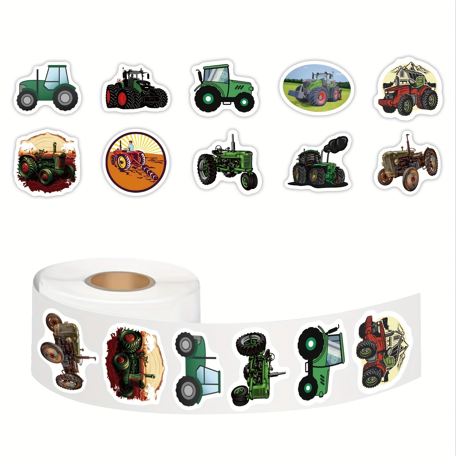 52-teiliges Traktor-merchandise-aufkleberpaket, Coole, Ästhetische
