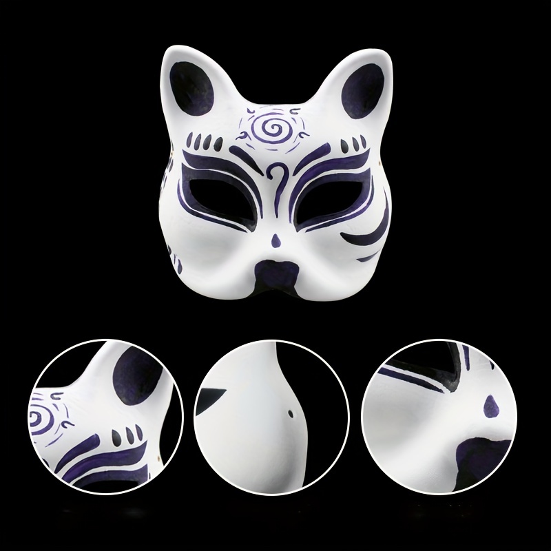 Himine 9 PCS DIY White Paper Mask Blank Hand Painted Mask (Female)