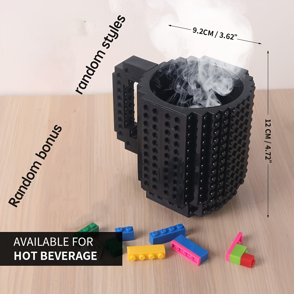 Build on Brick Mug for Kids Adults Boys, Cusod Novelty Coffee Mugs