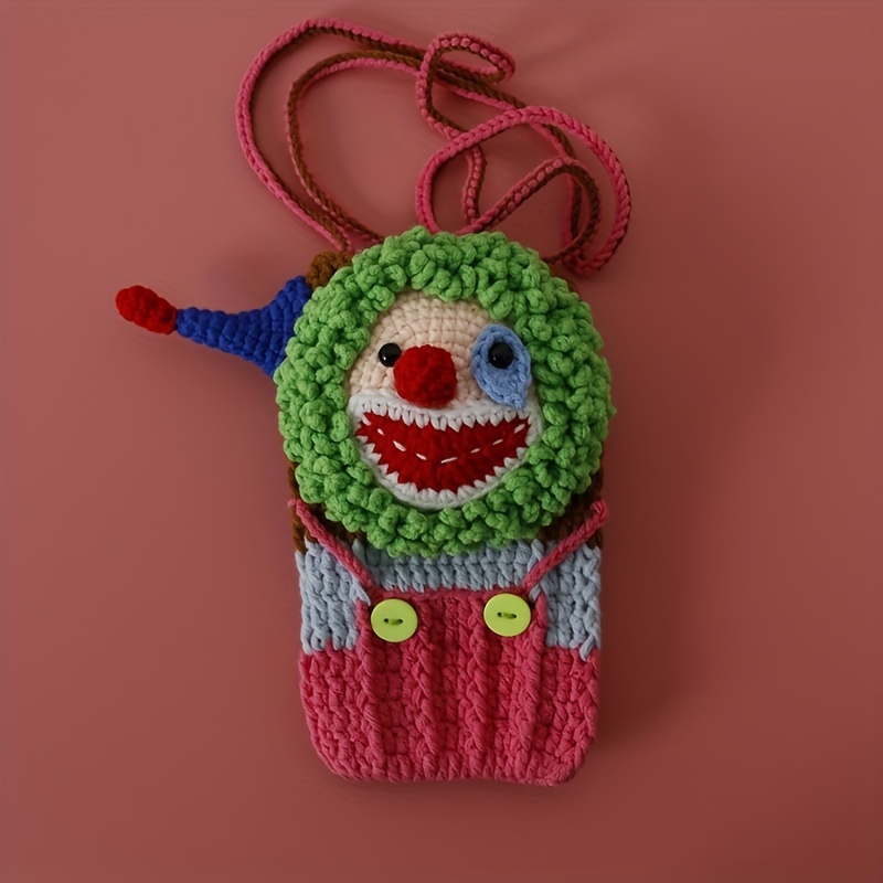 Crochet Strawberry Water Bottle Carrier With Keychain Handmade