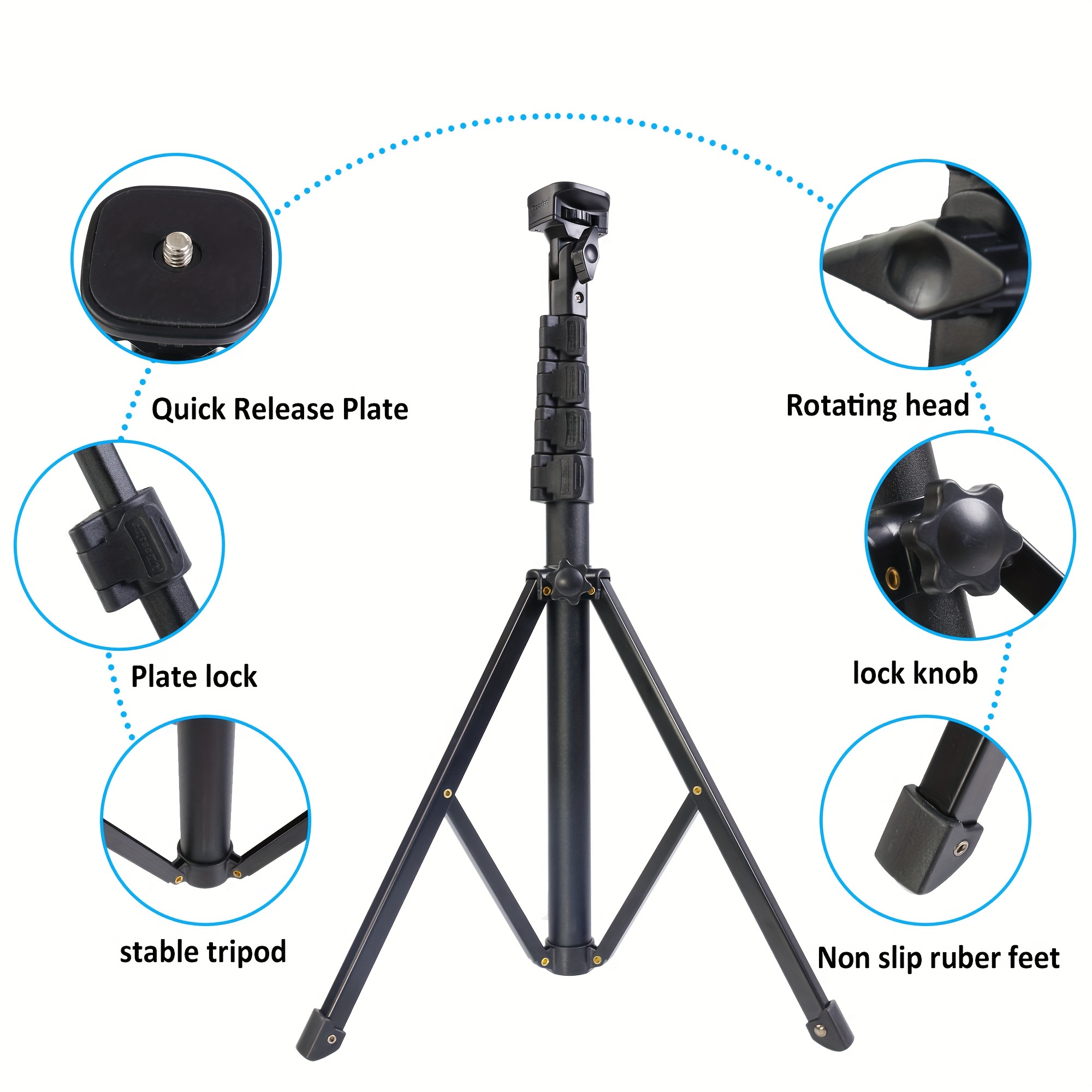 1 Anillo Luz 10 Pulgadas Soporte Trípode Ajustable Soporte - Temu