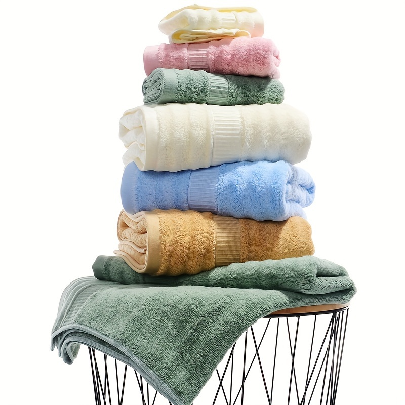 Towel Set 1/2 Bath Towels + 1/2 Hand Towels + 1/2 Washcloths - Temu