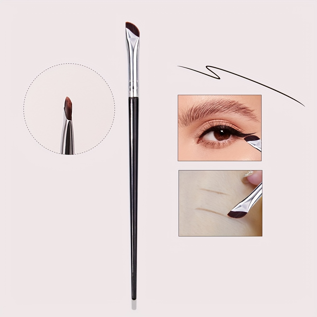 Eyeliner Brush Nose Shadow Repair Eye Shadow Concealer - Temu