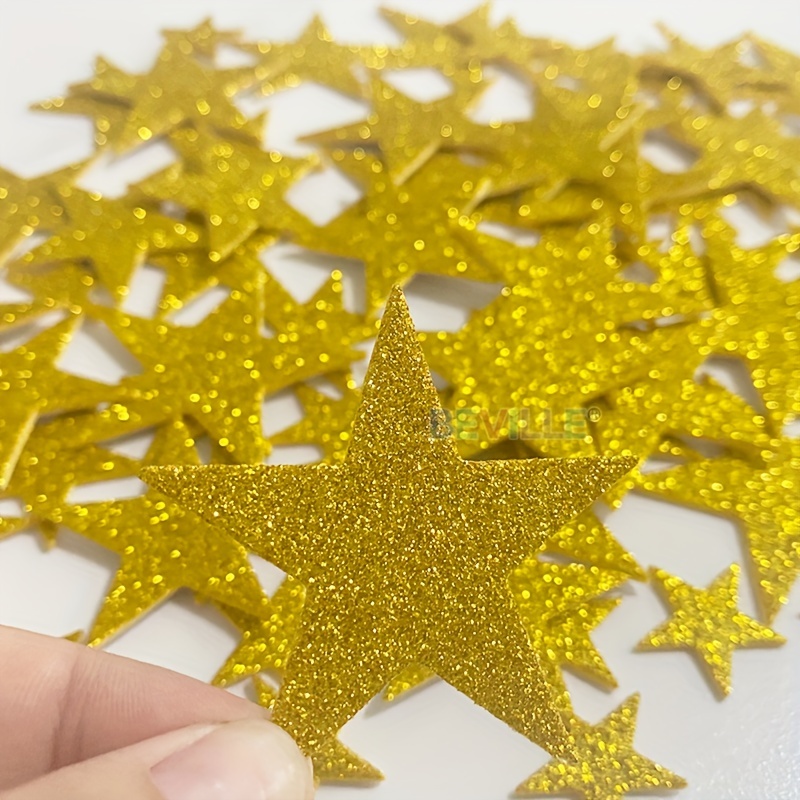 Glitter Star Shape Foam Self-Adhesive EVA Stickers Scrapbooking