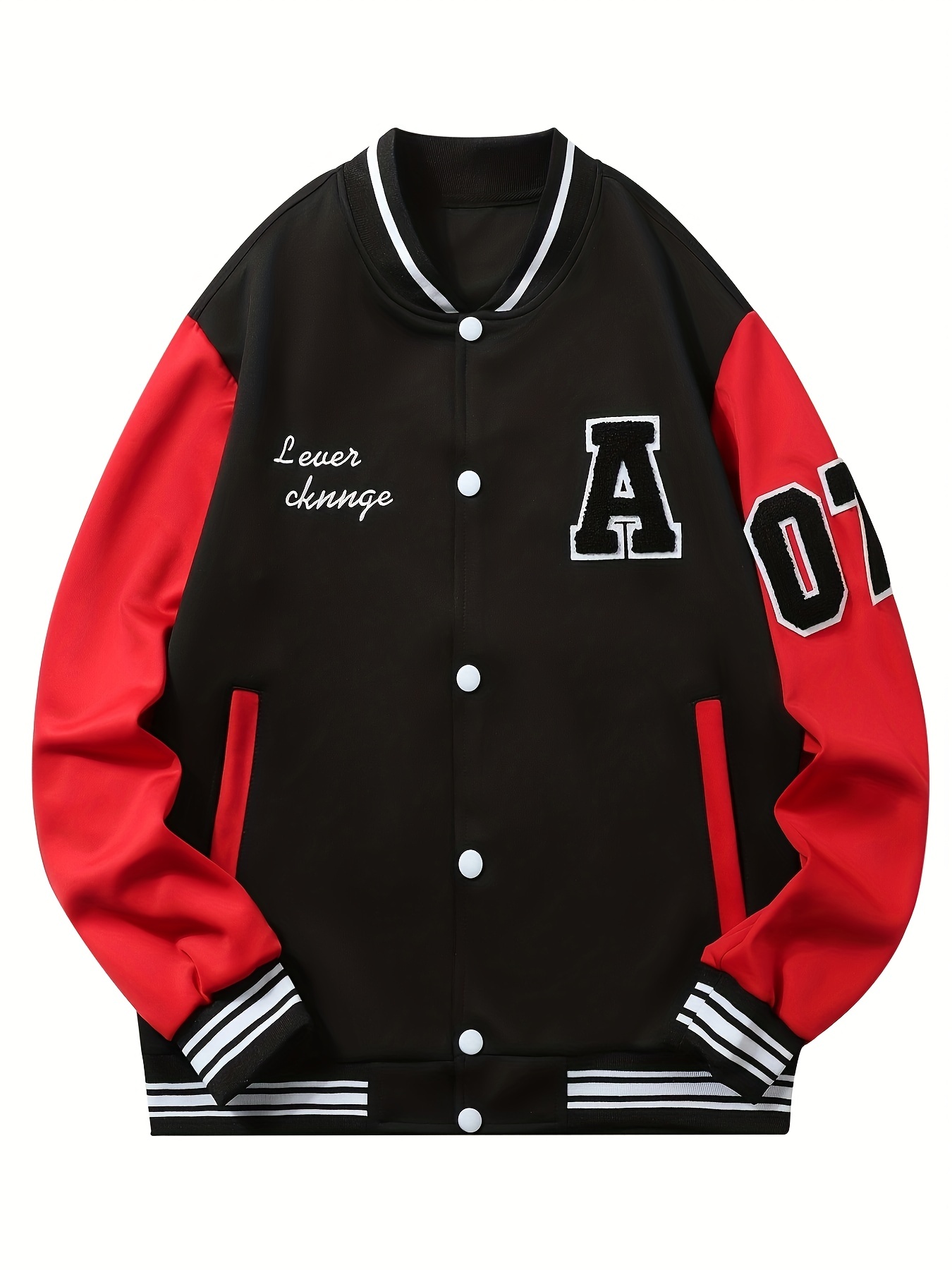 vintage mens baseball jacket stylish windproof outdoor jacket