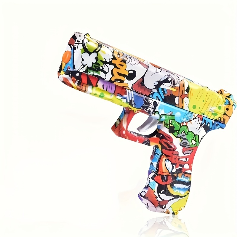 Pistola de juguete,Pequeña pistola manual de salpicaduras,Pistola de gel  para actividades al aire libre Juego de equipo Pistola de bolas de gel