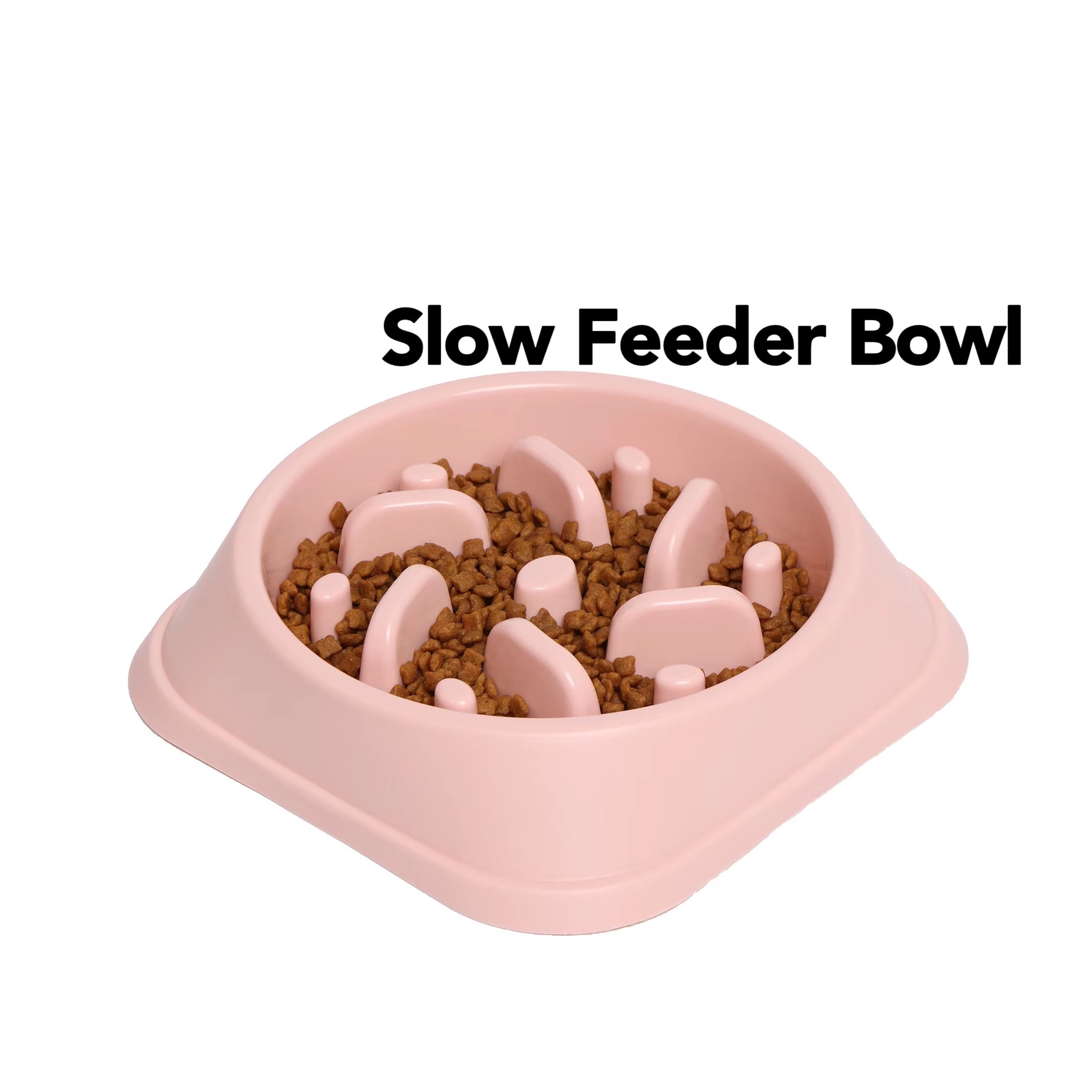 Durable Plastic Dog Slow Feeder Bowl Anti-choking Dog Puzzle Food Bowl  Water Basin For Improved Digestion - Temu