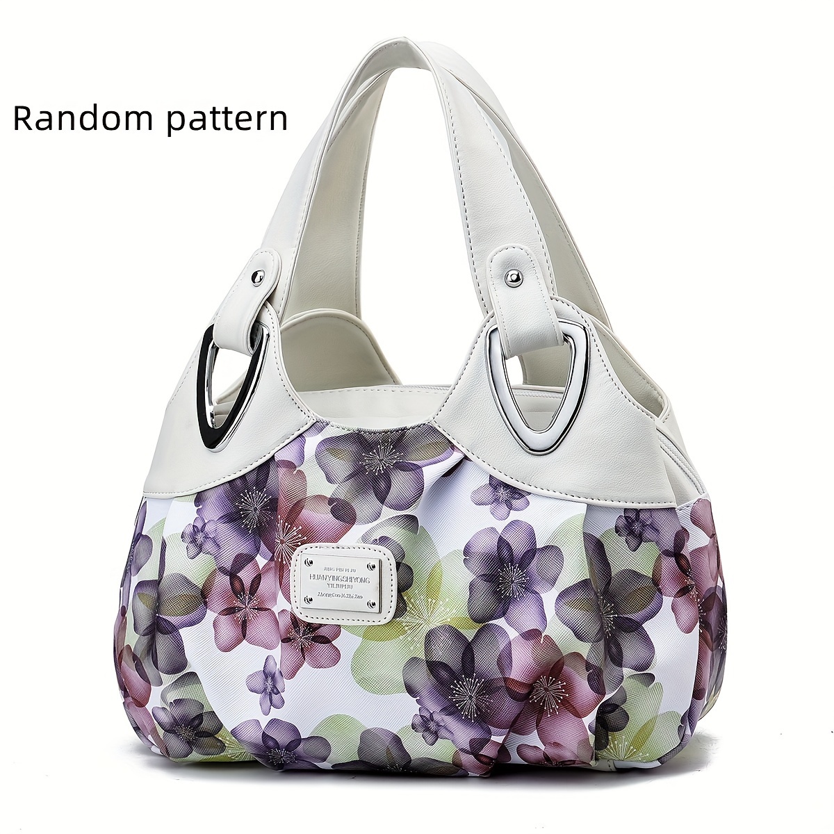 Fashion Floral Print Tote Bag, Large Capacity Hobo Bag, Women's Casual  Handbag, Shoulder Bag & Purse - Temu