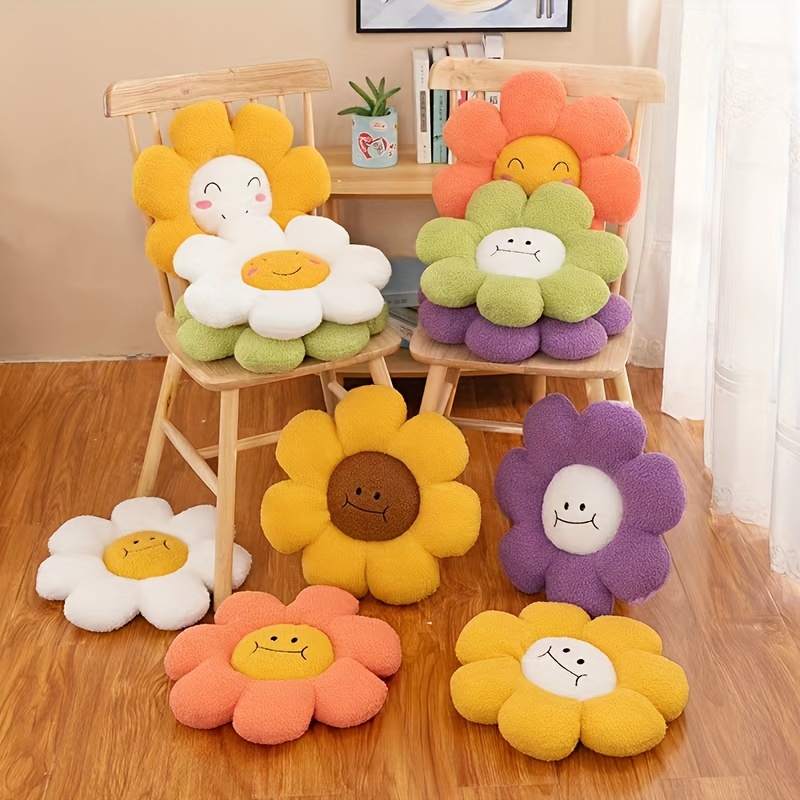 Adorable Sunflower Daisy Pillow Plush Toy Perfect For Home - Temu