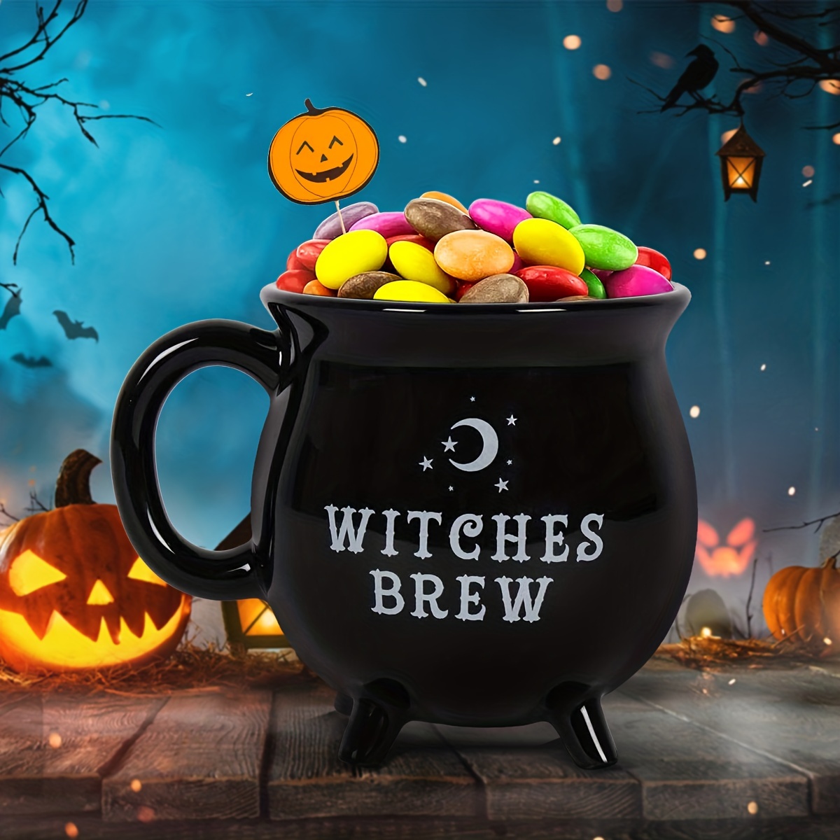 1 Pezzo, Tazza Da Caffè Witch Brew, Tazze Da Caffè In Ceramica Da 350  Ml/11,8 Once, Graziose Tazze D'acqua Di Halloween, Bicchieri Estivi E  Invernali