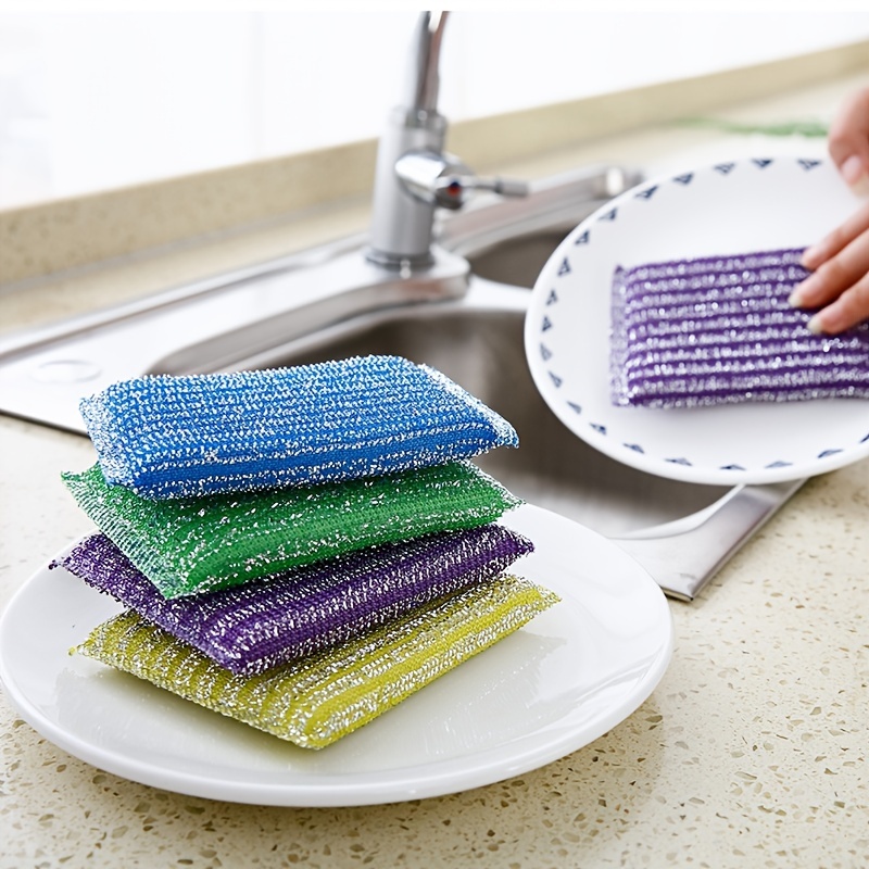 4pcs Washing Cleaning Sponges Multi-Functional Scouring Pads for