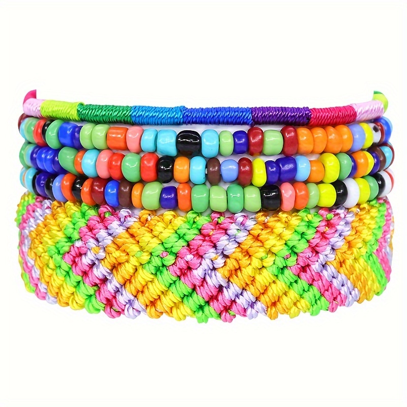 5 Pezzi Set Di Braccialetti Color Arcobaleno, Decorazione Di Perline  Intrecciate Con Corda, Braccialetto Dell'Amicizia, Braccialetto Boho  Piccoli Regali Per Gli Amici - Temu Italy