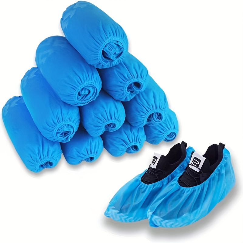 PimPam Factory - Cubre Zapatos Plástico Alto Riesgo para Adulto de PP+CPE -  Patucos Desechables Extra Fuertes - Cubrezapatos Impermeable Ajustables