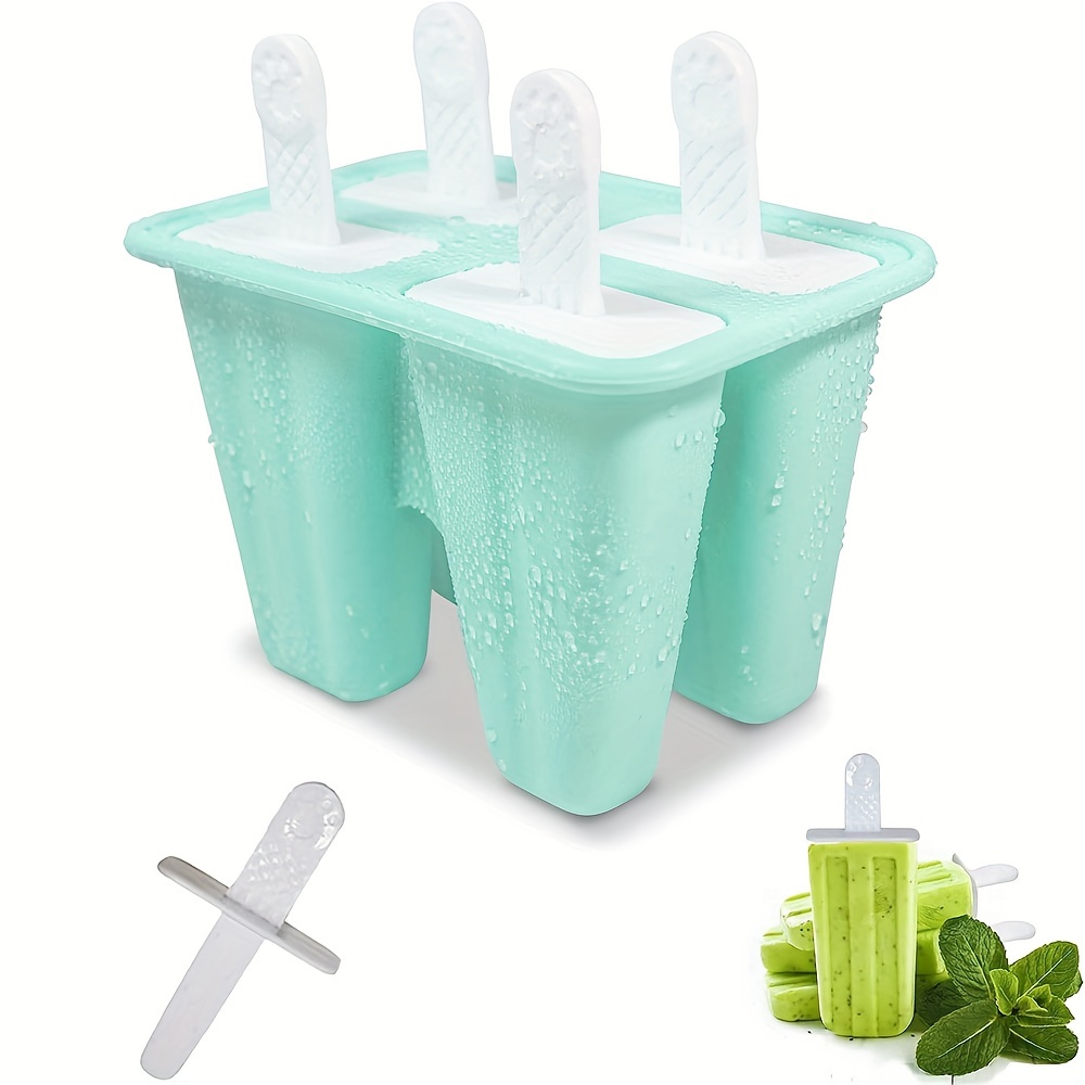 Homemade Popsicle Molds Shapes, Silicone Frozen Ice Popsicle Maker-BPA  Free, with 50 Popsicle Sticks, 50 Popsicle Bags, 10 Reusable Popsicle  Sticks