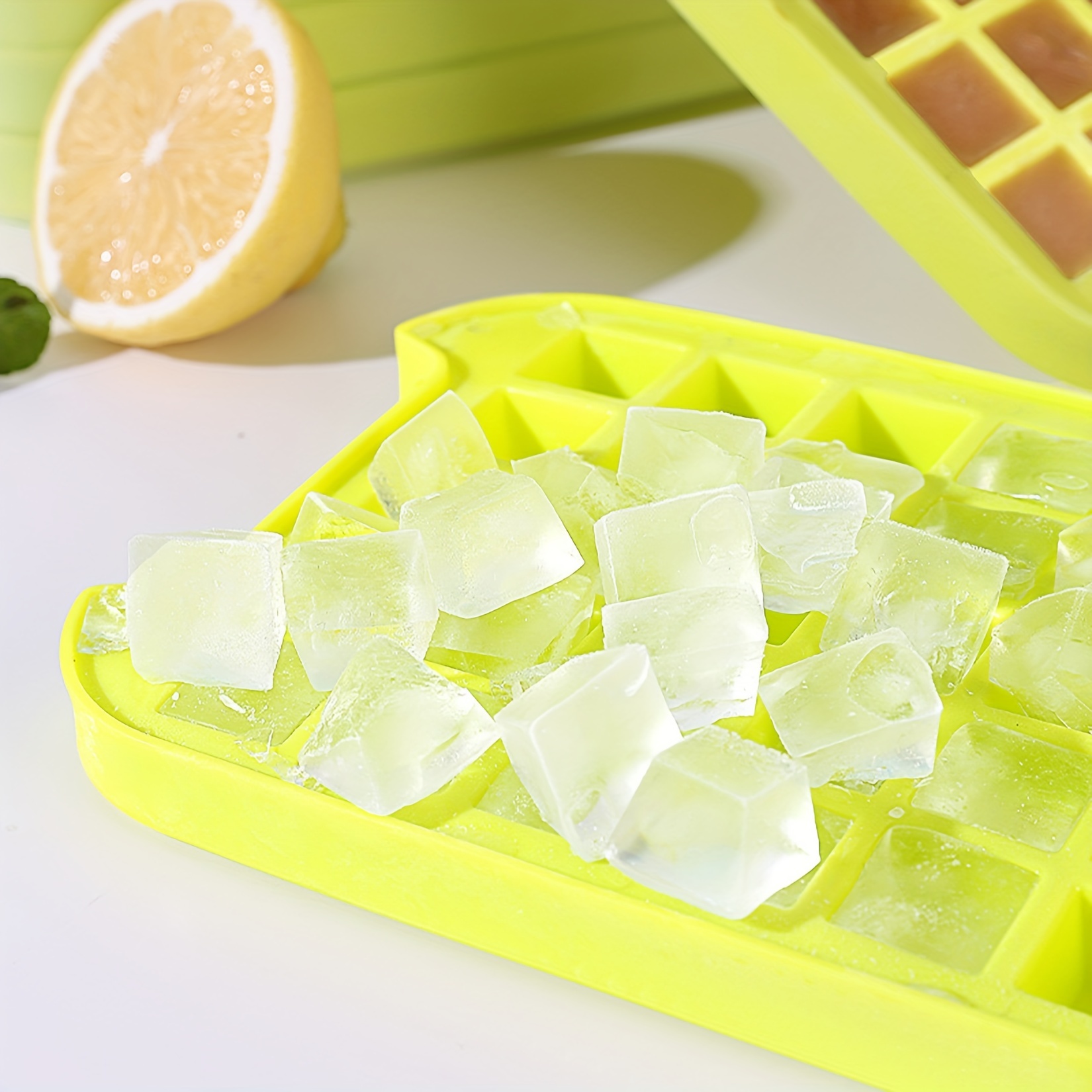 3pcs 6 Grids Random Color Ice Tray,Ice Maker,Ice Box Freezer Mold