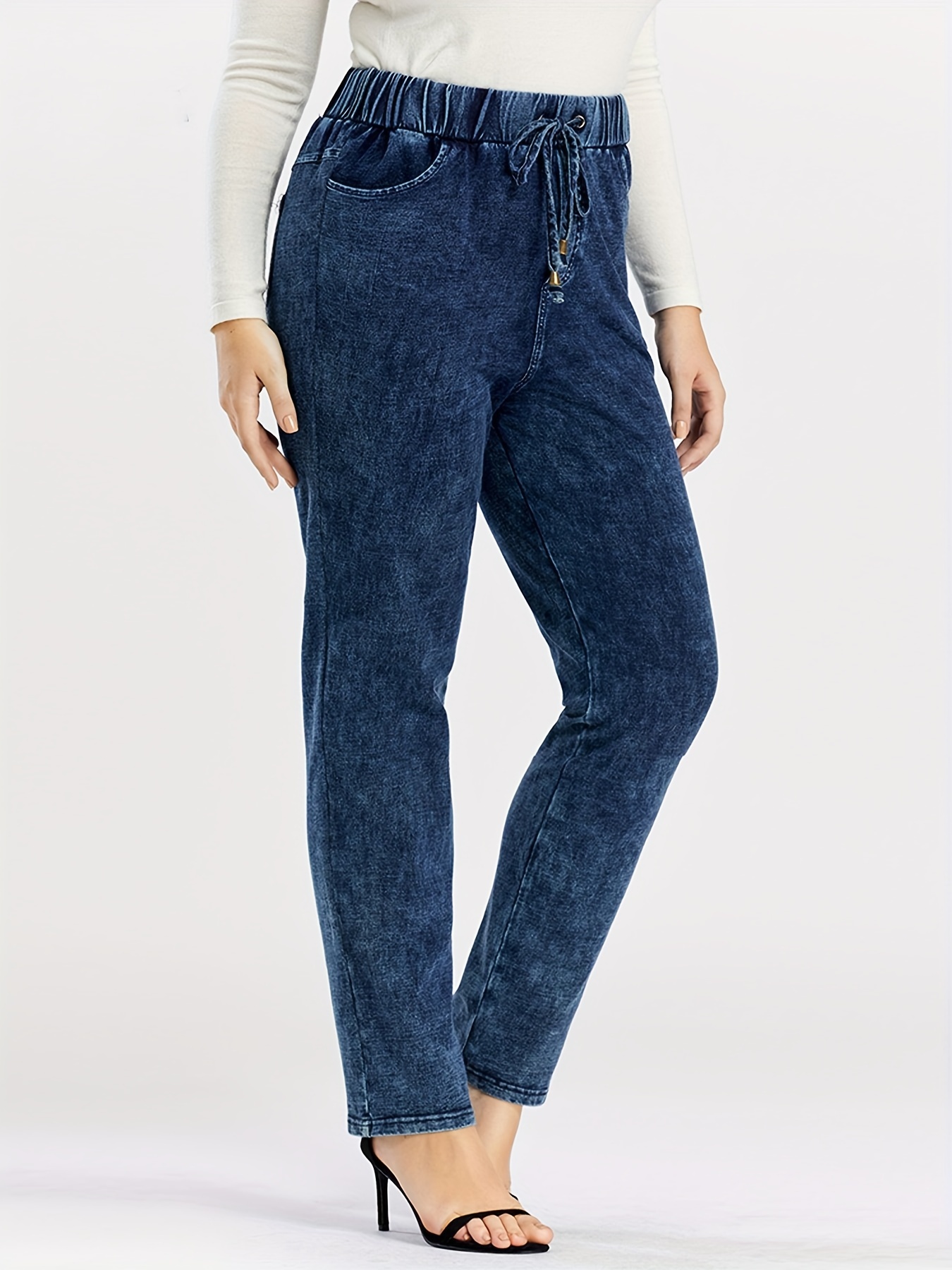 Tallas grandes - Jeans cintura elástica Mujer