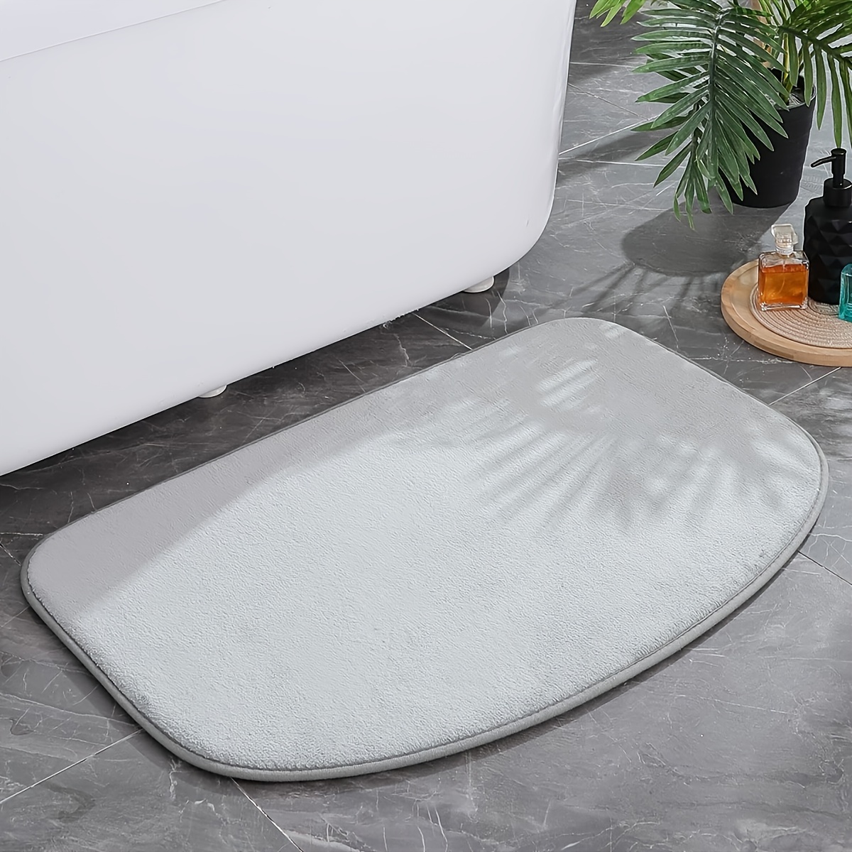 Shower Bath mat Round Bathroom Floor mats Anti Slip mat for Rubber