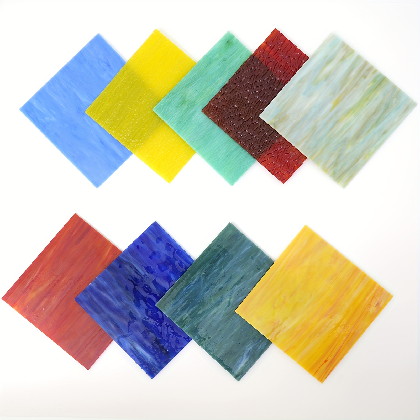 Leaf shaped Colored Glass Pieces Mixed Color Glass Fragments - Temu