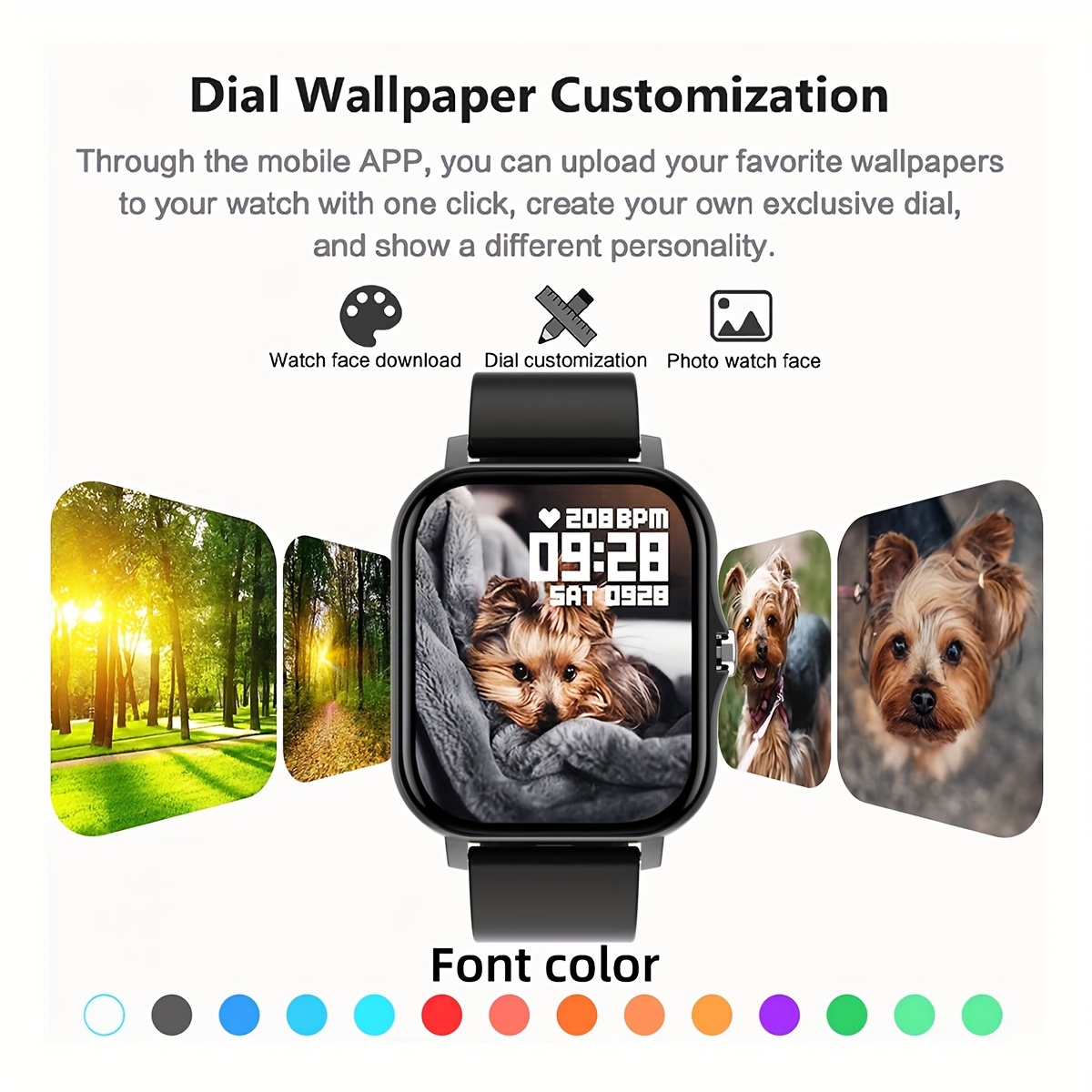 2023 New 1.85 Large Screen Touch-controlled Silicone Strap Men's And  Women's Sports Smartwatch, Dialing/answering Phones, Step Calorie Tracker,  Call Alert, Multi-purpose Smartwatch, For Android And Iphone Wireless  Connectivity - Temu Republic of