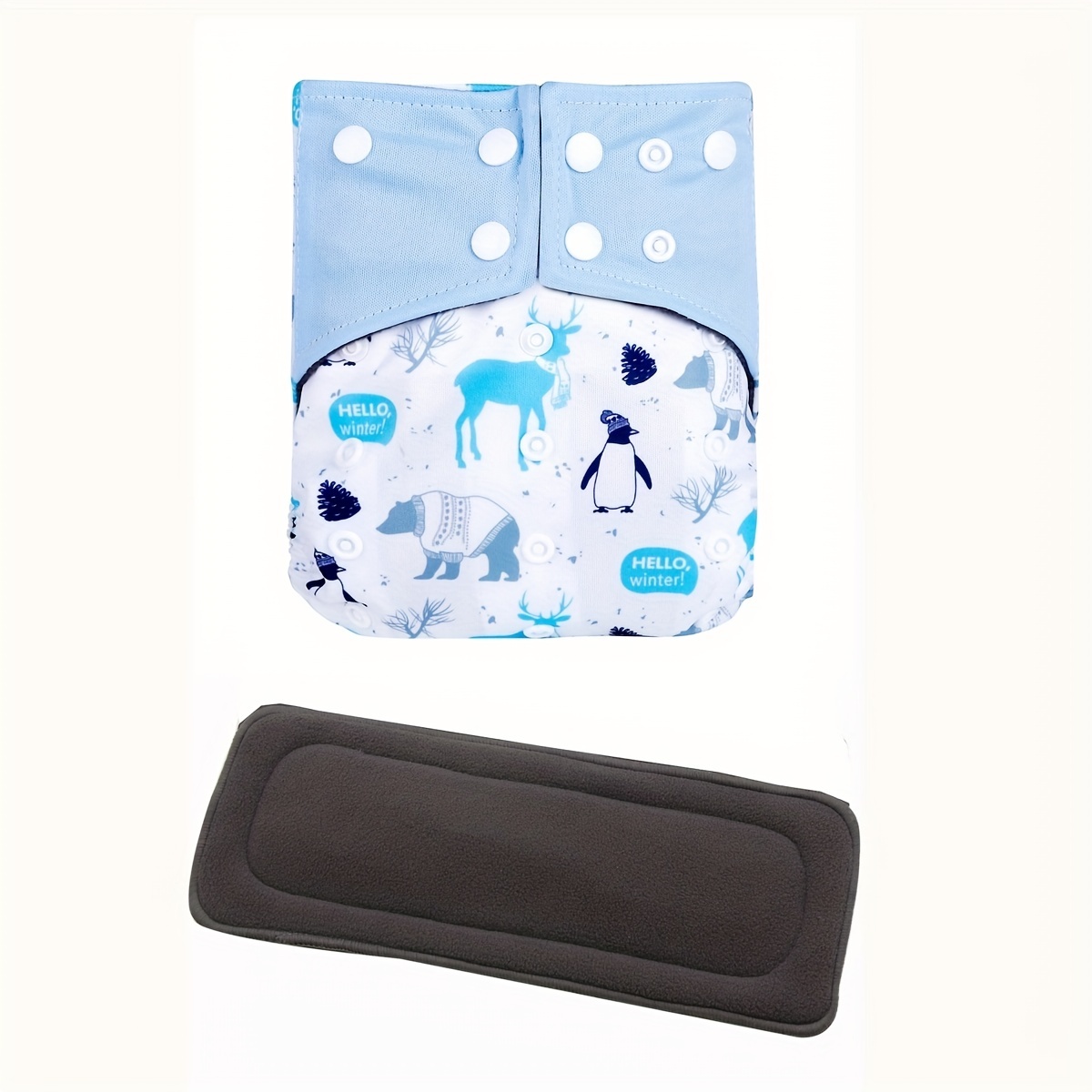 1pc Couche Réutilisable Pour Bébé, Couche Lavable Réglable + 1