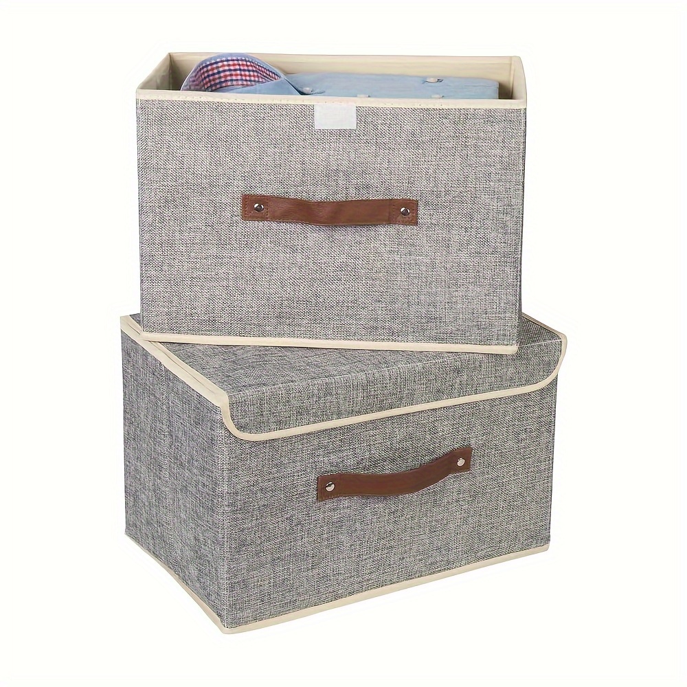 Large Fabric Organizer Bins for Home Office / Craft Room