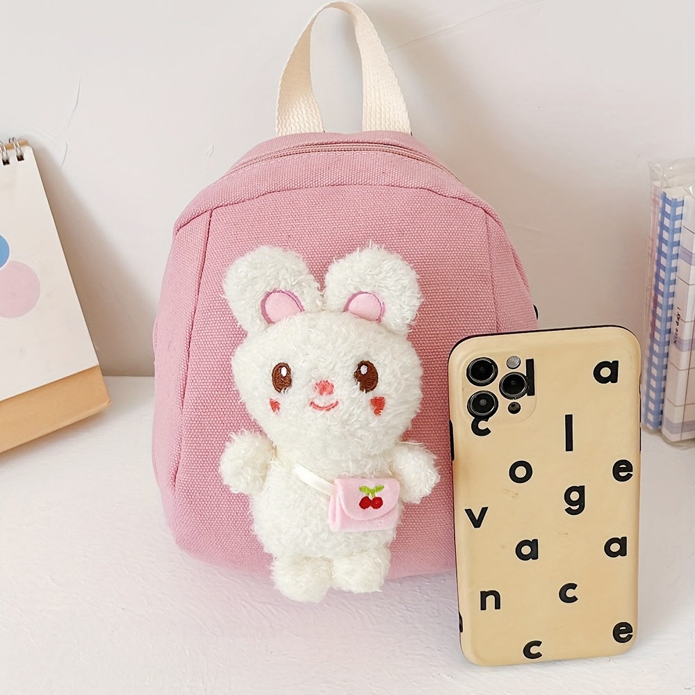 Kids Rabbit Plush Mini Backpack School Bag