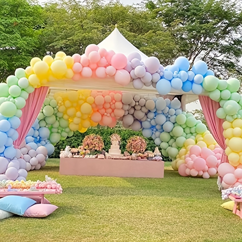Macaron Balloon Arch Garland  Pastel Birthday Decorations