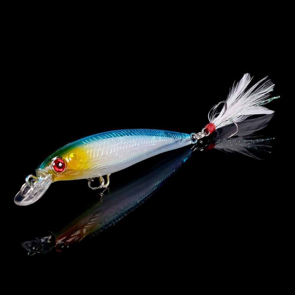 Larser Minnow Fishing Lures Set: Catch Bass Faster Feather - Temu Canada