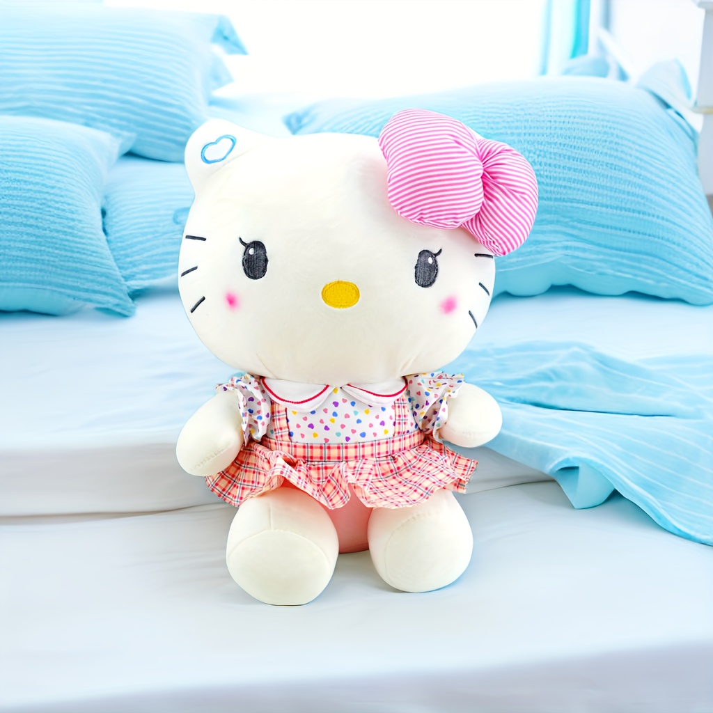  Hello Kitty Plush Toys, Cute Cat Pillow Plush, Soft Doll Toys, Stuffed  Animals Toy Birthday Gifts for Girls Kids (Pink) : Toys & Games