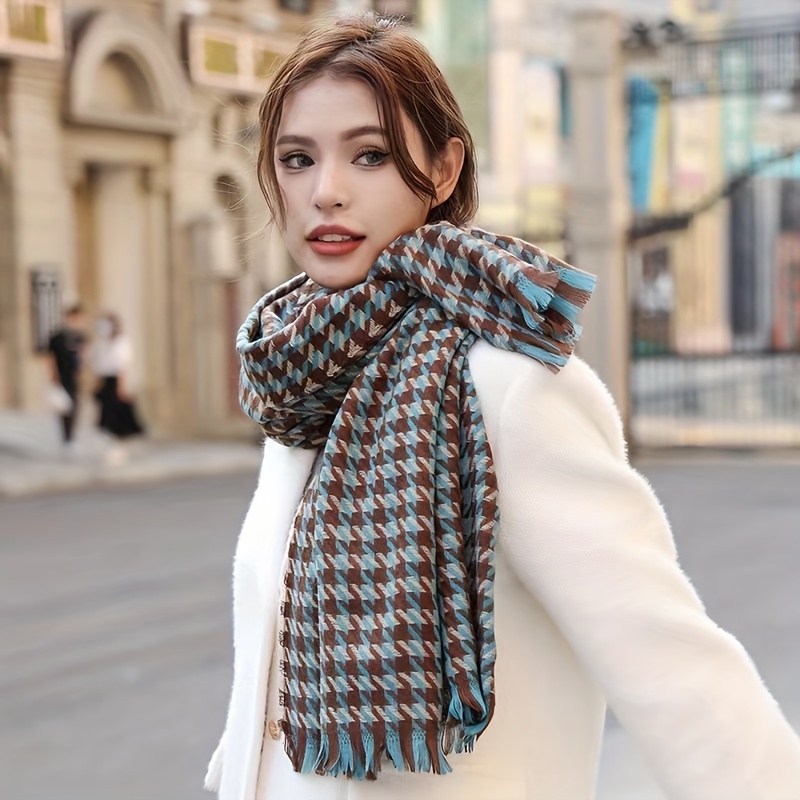 Houndstooth Scarf Women, Apparel Houndstooth Scarves