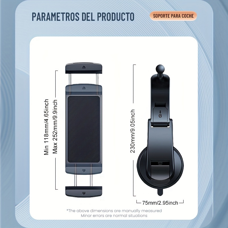 Soporte Coche Teléfono/Tablet Ventosa Salpicadero/Parabrisas Linq -  Accesorios de coche para el teléfono móvil - Los mejores precios