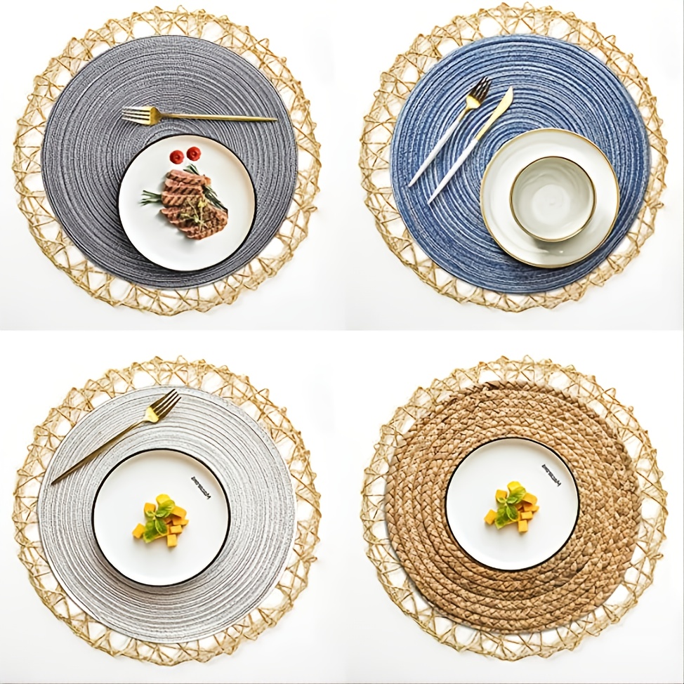 Durable Woven Placemat Stylish Hollow Design Elegant Table Temu