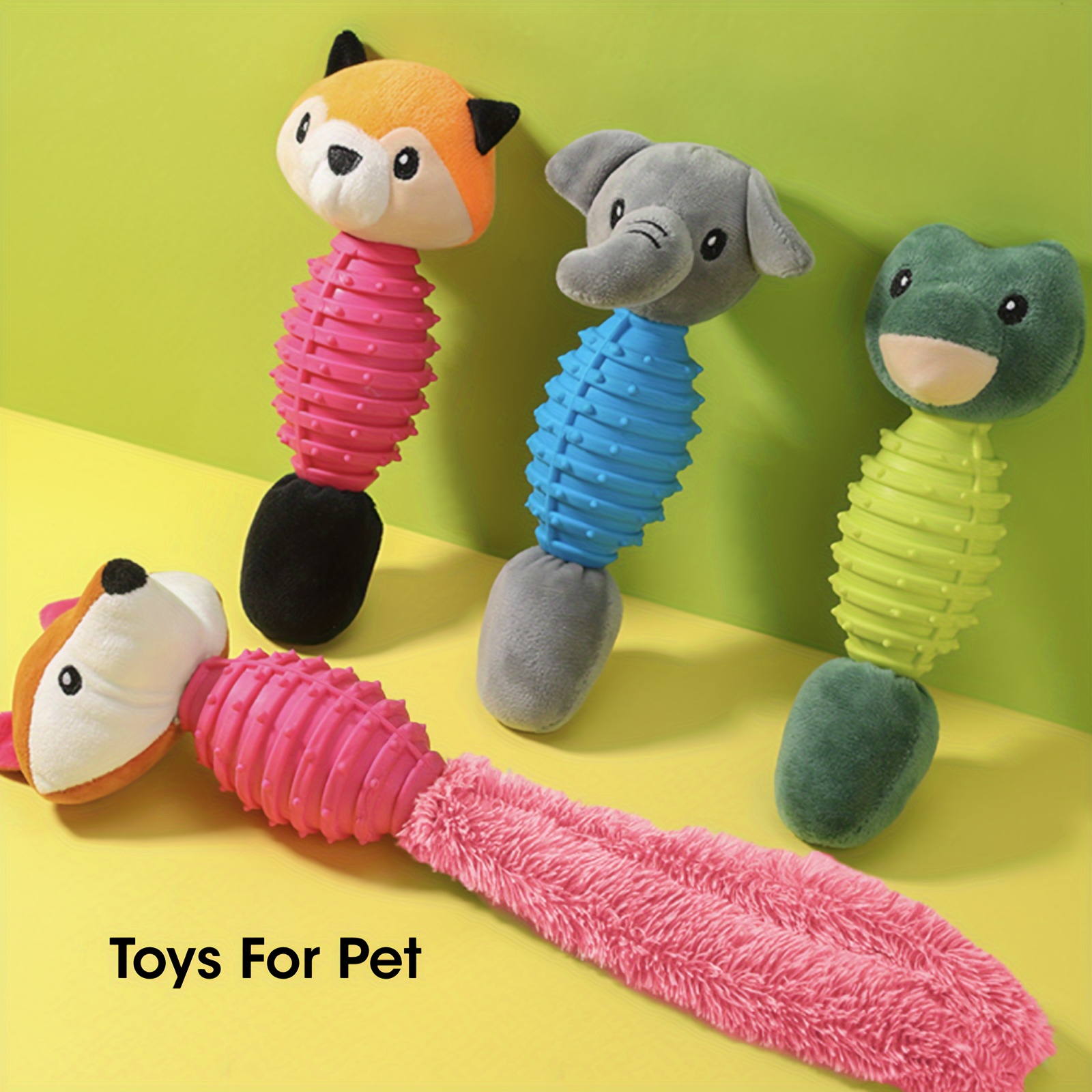 Interactive Plush Toys Fun Cartoon Shapes With Sounding - Temu
