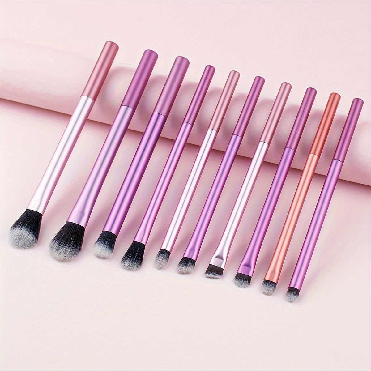 

Eye Makeup Brush Set, 10pcs/set Professional Mix Eyeshadow Makeup Brushes, Suitable For Concealing, Brow Drawing & Eyeliner, Various Eye Makeup Brushes Are Great For Beginners And Artists