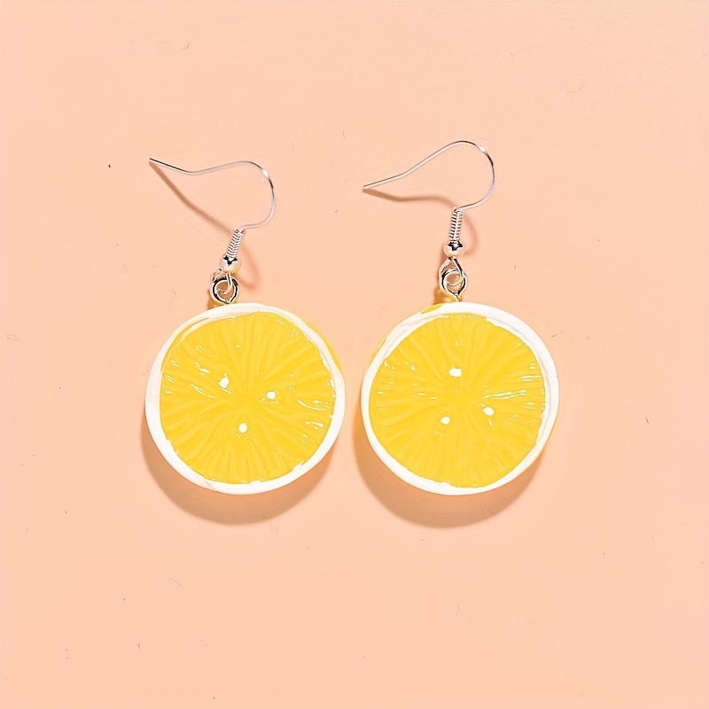 12 Pairs Funny Fruit Cake Dangle Drop Earrings For Girls
