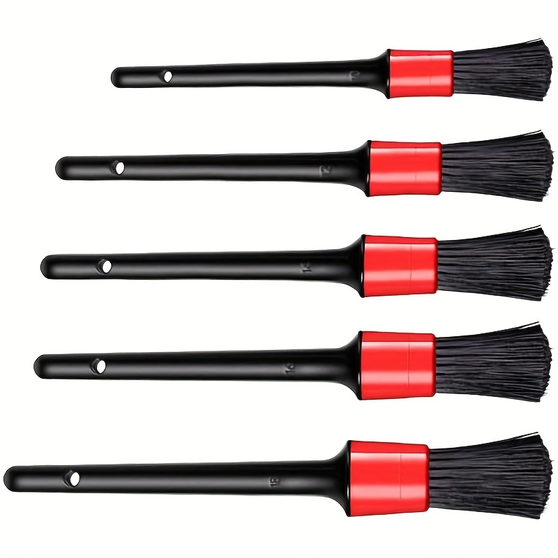 5Pcs Car Detailing Brush Set Car Wash Auto Cleaning Brushes