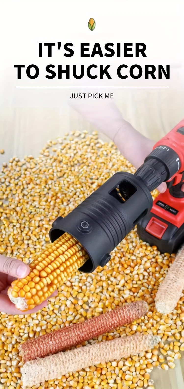 1pc electric corn sheller corn shedding accessories household corn husking tool details 2