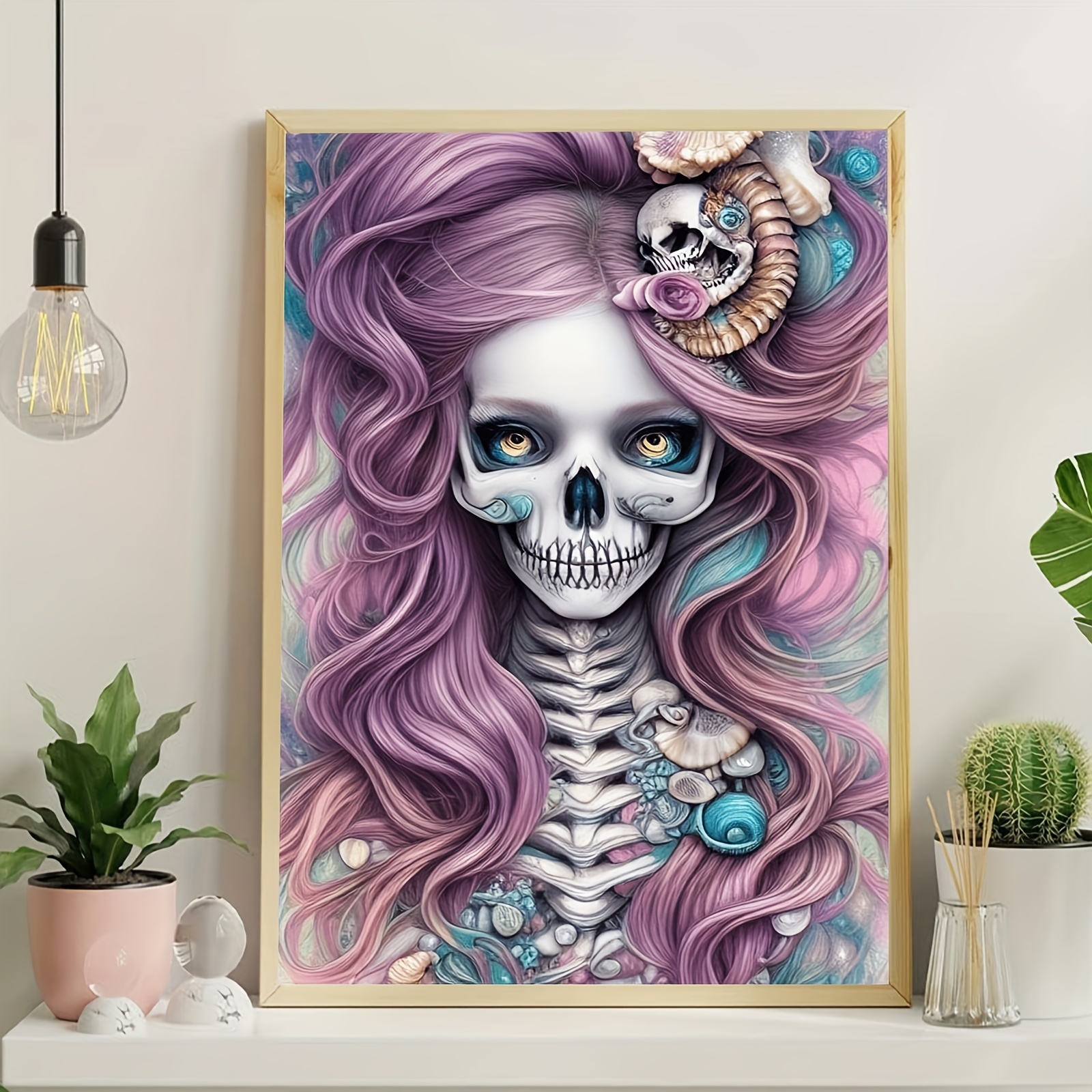 5d Diy Diamond Painting For Adults And Beginners Skull And - Temu