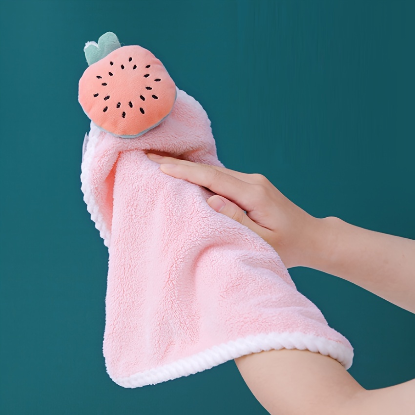 Cartoon Kitten Cute Hand Towel Kitchen Bathroom Absorbent - Temu